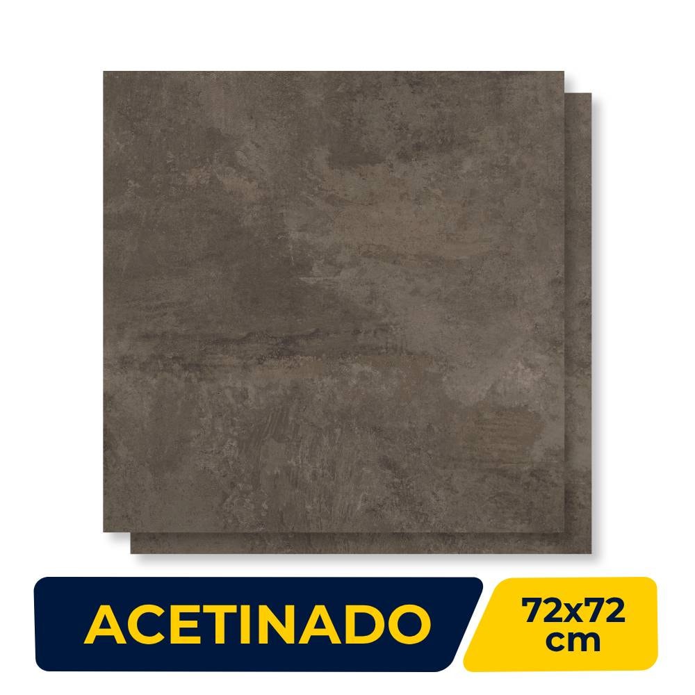 Porcelanato Acetinado 72x72cm Caixa 2,61m² Delta Chicago Retificado - 3100