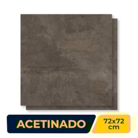 Porcelanato Acetinado 72x72cm Caixa 2,61m² Delta Chicago Retificado - 3100