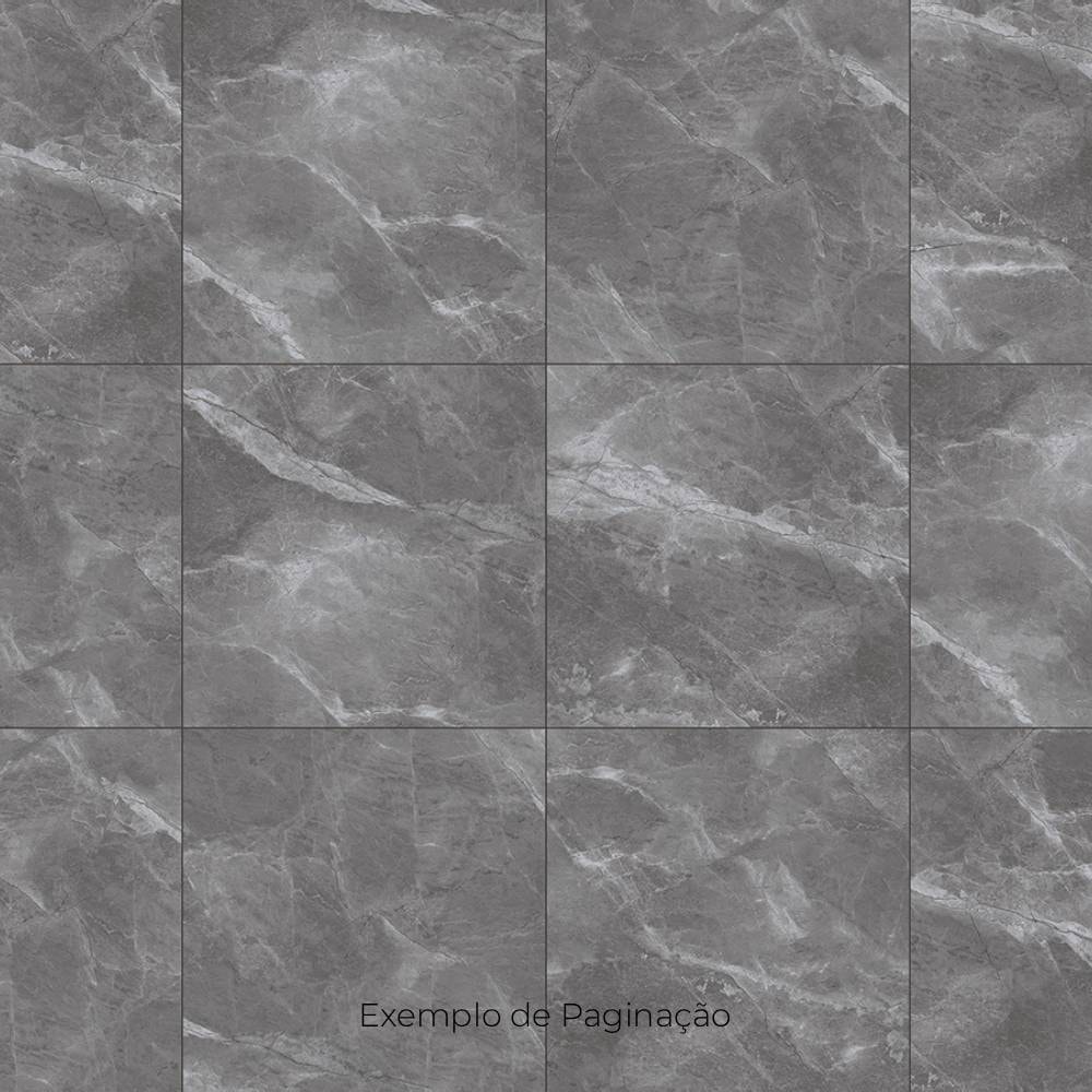 Porcelanato Acetinado 72x72cm Caixa 2,61m² Delta Fuji Grafite Retificado - 3042