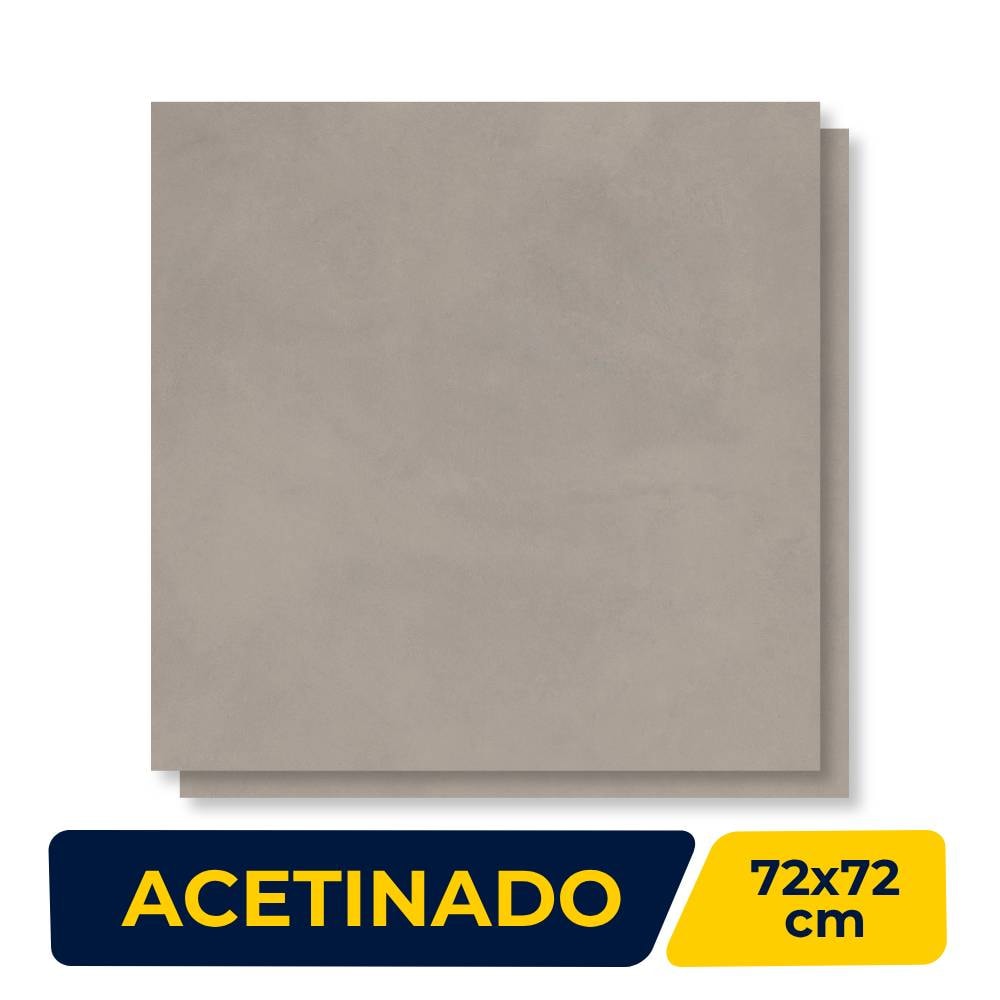 Porcelanato Acetinado 72x72cm Caixa 2,61m² Delta Madrid Bloc Retificado - 3055