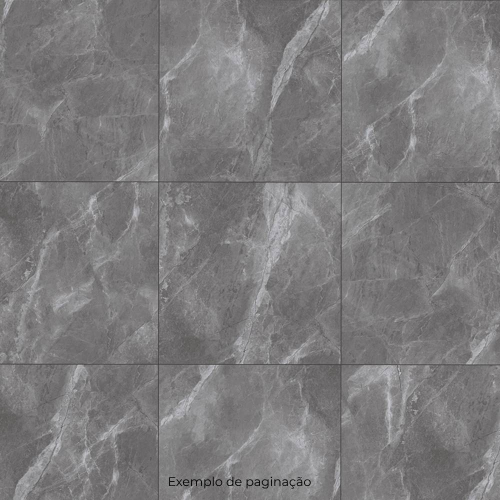 Porcelanato Acetinado 73X73cm Caixa 2,65m² Delta Fuji Grafite In Retificado - 2765