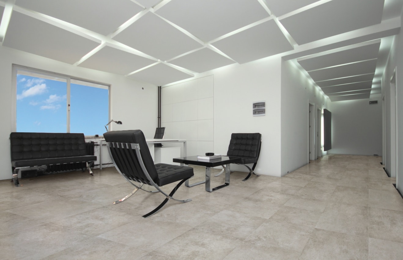 Porcelanato Acetinado 73x73cm Caixa 2,65m² Delta Milano Grigio Retificado - 2322