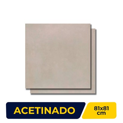 Porcelanato Acetinado 81x81cm Caixa 1,99m² Hit Gris Bold - 204741E