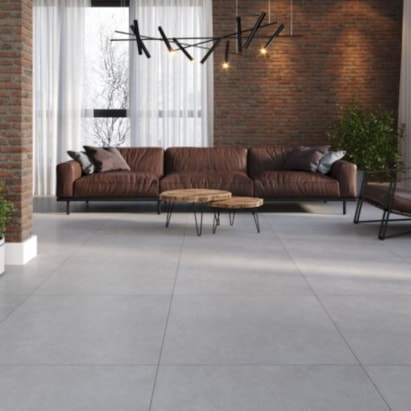 Porcelanato Acetinado 81x81cm Caixa 2,64m² Gaudi Broadway Dark Grey Retificado - 84391