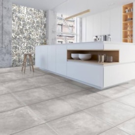 Porcelanato Acetinado 81x81cm Caixa 2,64m² Gaudi Cosmopolitan Grey Retificado - 84511