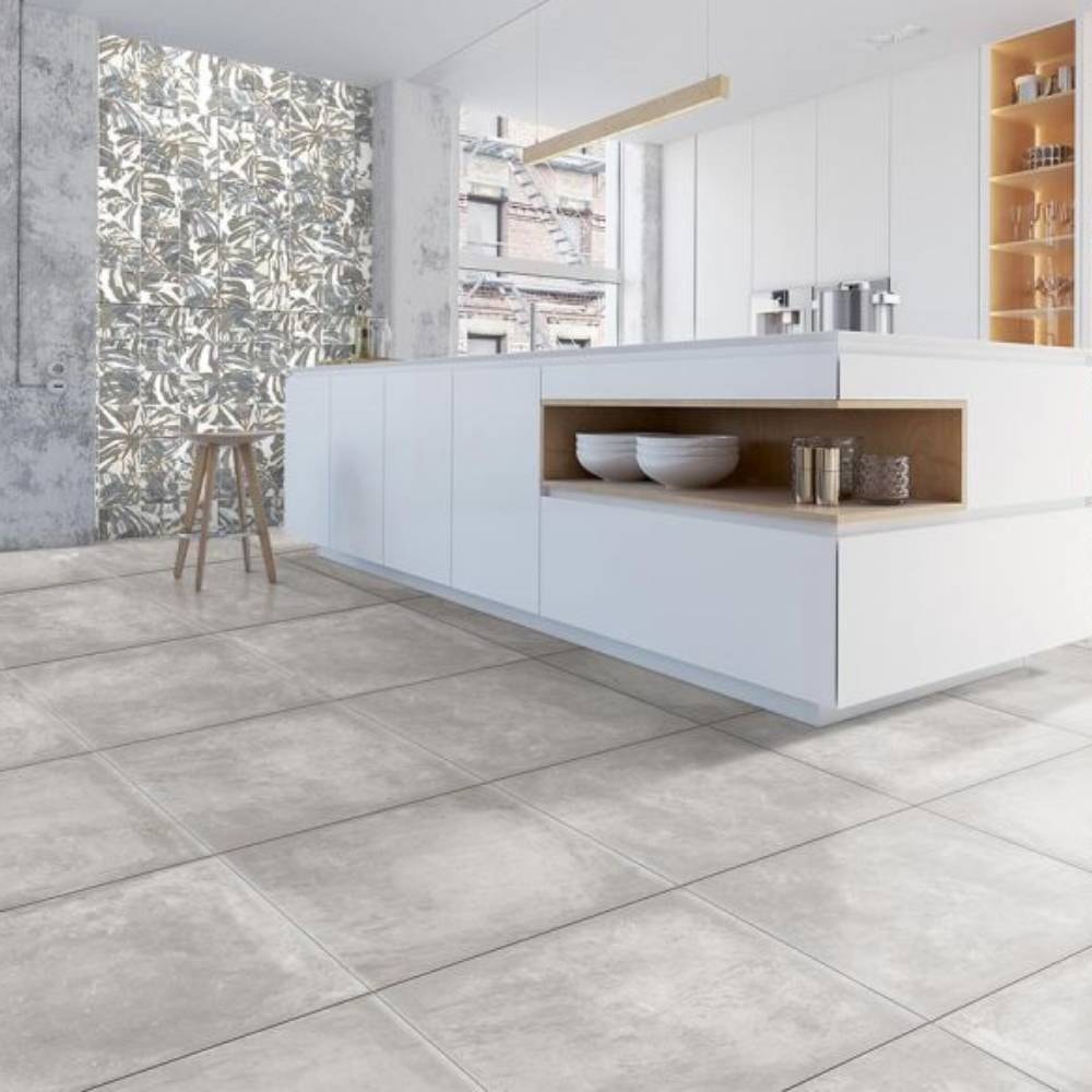 Porcelanato Acetinado 81x81cm Caixa 2,64m² Gaudi Cosmopolitan Grey Retificado - 84511