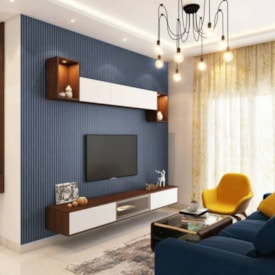 Porcelanato Acetinado 82x141,5cm Caixa 2,32m² Villagres Dolce Blu Retificado - 820027