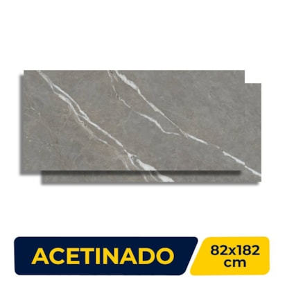 Porcelanato Acetinado 82x182cm Caixa 2,98m² Damme Bronzo Fiorino Retificado - AR18237