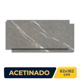 Porcelanato Acetinado 82x182cm Caixa 2,98m² Damme Bronzo Fiorino Retificado - AR18237