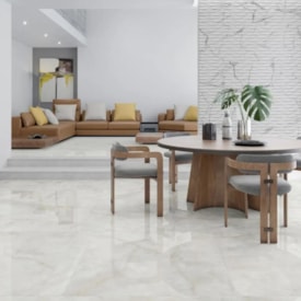 Porcelanato Acetinado 83x83cm Caixa 2,07 Damme Onix Ice Retificado - AR83105