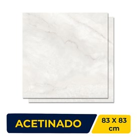 Porcelanato Acetinado 83x83cm Caixa 2,07 Onix Ice Retificado - AR83105