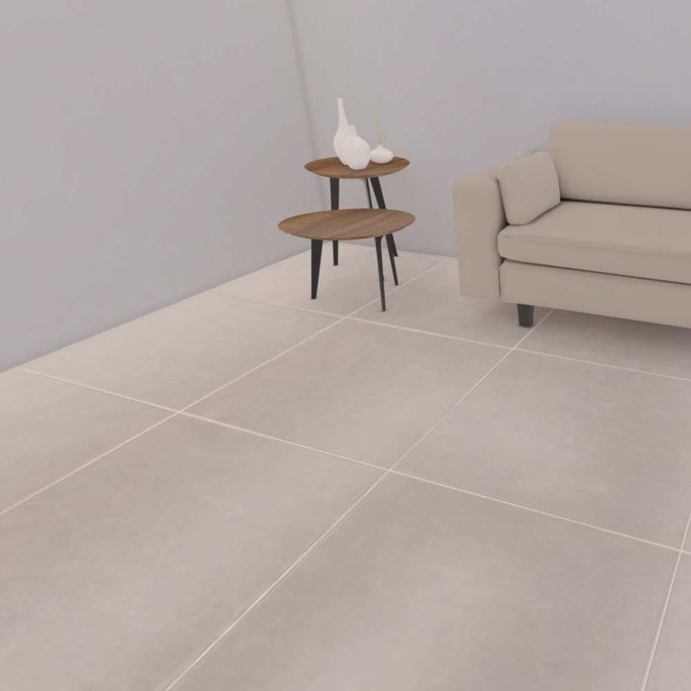 Porcelanato Acetinado 83x83cm Caixa 2,07m² Damme Cimento Gris Retificado - AR83097