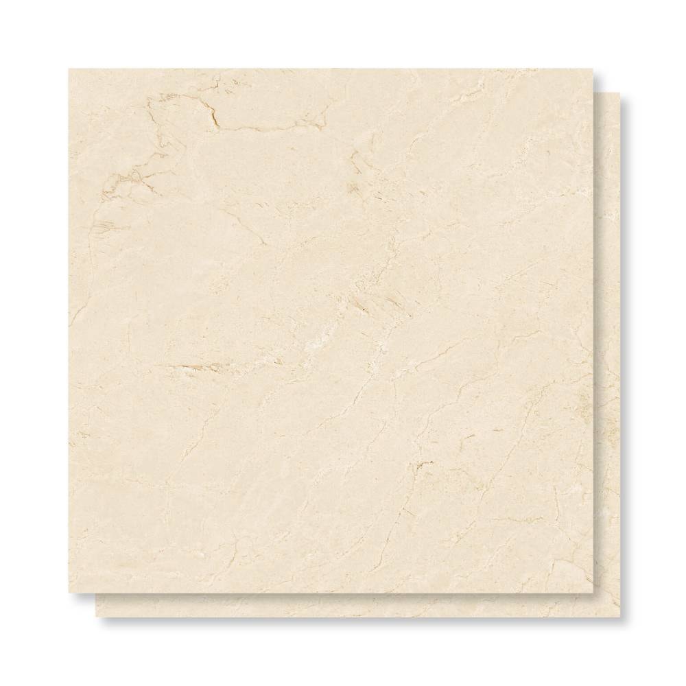 Porcelanato Acetinado 83x83cm Caixa 2,07m² Damme Crema Marfil Retificado - AR83296