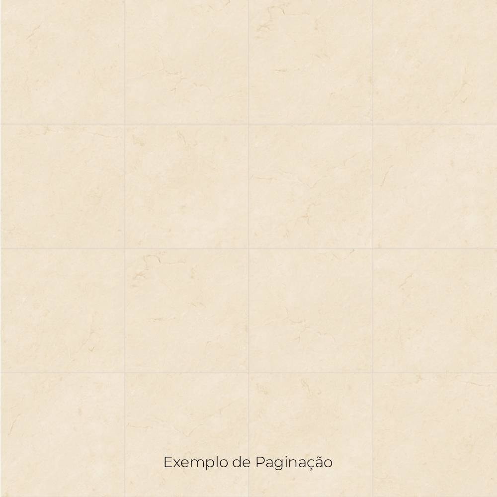 Porcelanato Acetinado 83x83cm Caixa 2,07m² Damme Crema Marfil Retificado - AR83296
