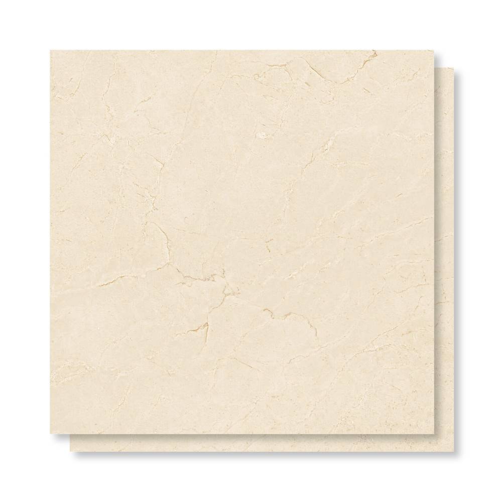 Porcelanato Acetinado 83x83cm Caixa 2,07m² Damme Crema Marfil Retificado - AR83296