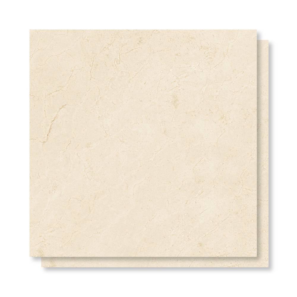 Porcelanato Acetinado 83x83cm Caixa 2,07m² Damme Crema Marfil Retificado - AR83296