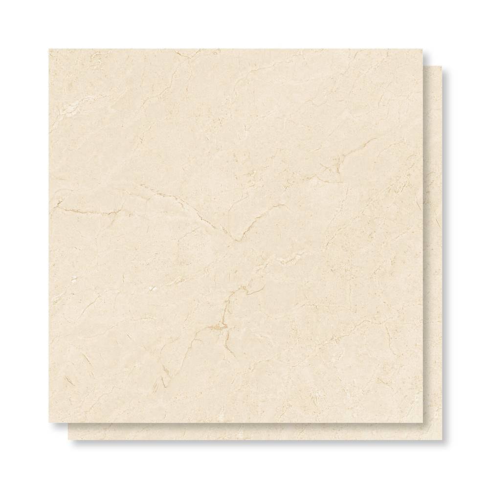 Porcelanato Acetinado 83x83cm Caixa 2,07m² Damme Crema Marfil Retificado - AR83296