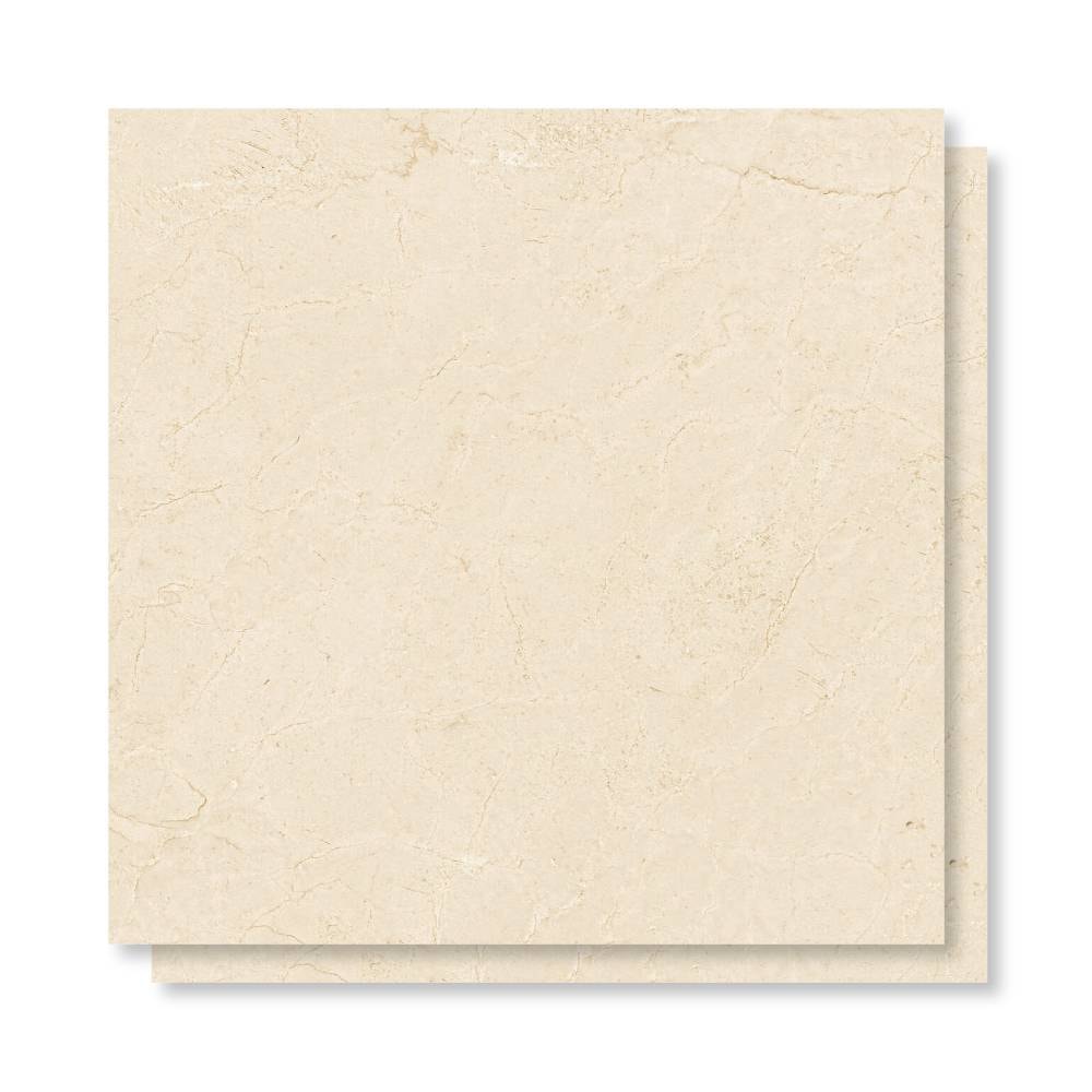Porcelanato Acetinado 83x83cm Caixa 2,07m² Damme Crema Marfil Retificado - AR83296