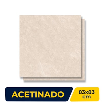 Porcelanato Acetinado 83x83cm Caixa 2,07m² Damme Dover Retificado - AR83283