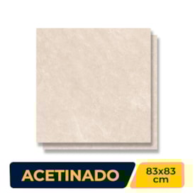 Porcelanato Acetinado 83x83cm Caixa 2,07m² Damme Dover Retificado - AR83283