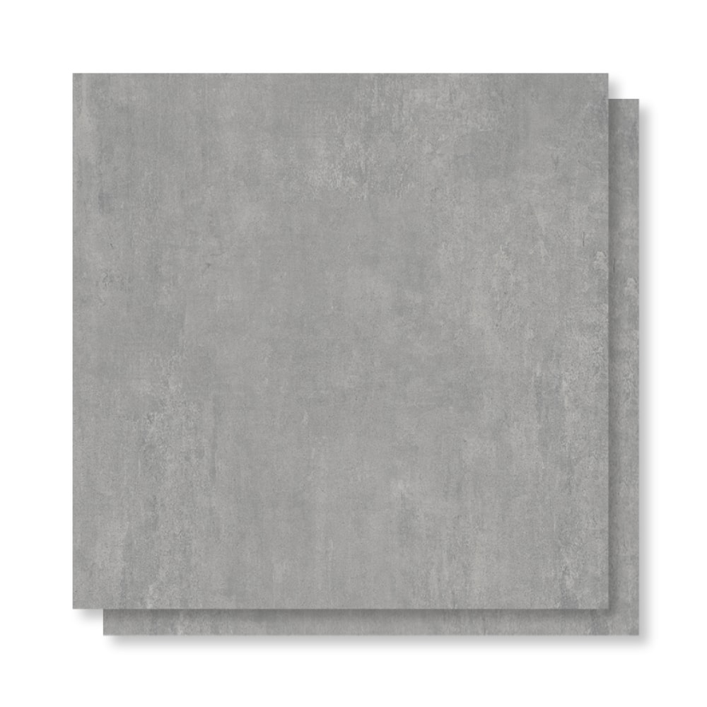 Porcelanato Acetinado 83x83cm Caixa 2,07m² Damme Soho Grigio Retificado - AR83053