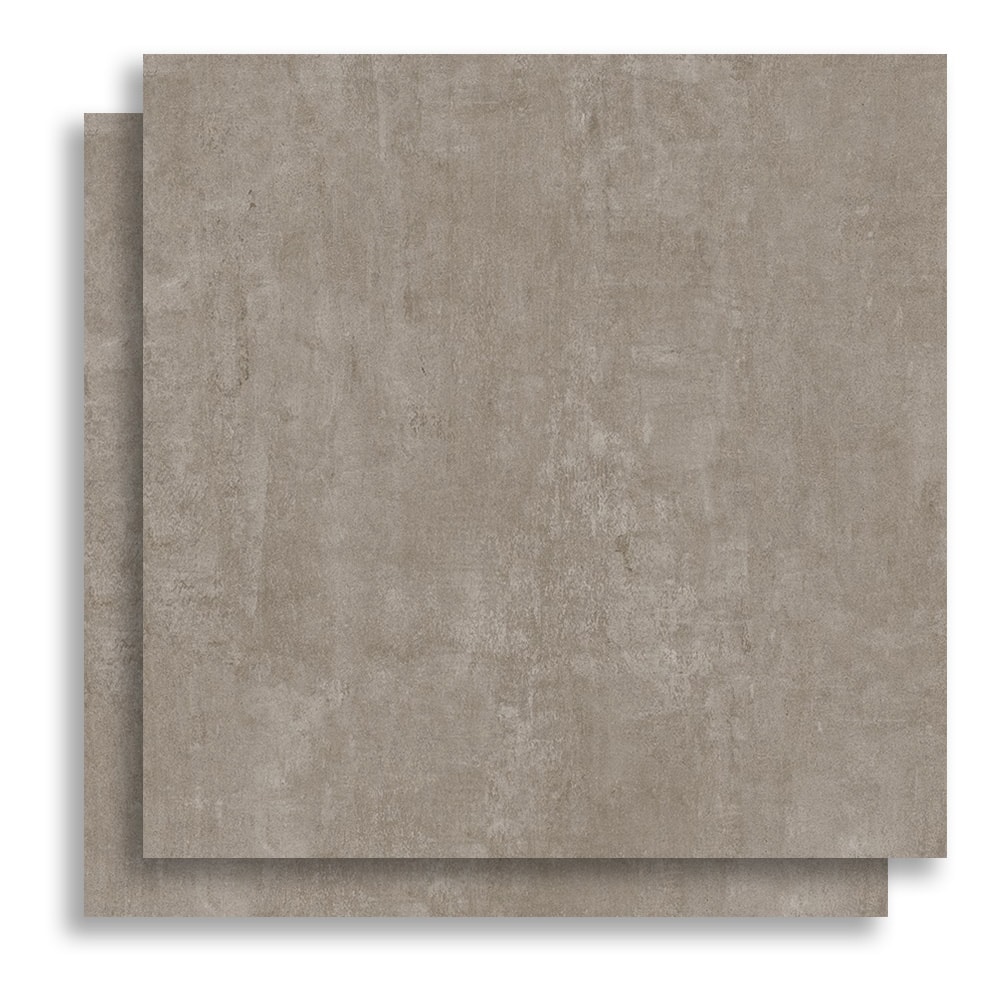 Porcelanato Acetinado 83X83cm Caixa 2,07m² Damme Soho Taupe Retificado - AR83060