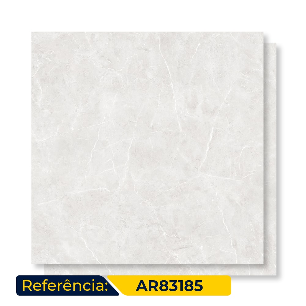 Porcelanato Acetinado 83x83cm Caixa 2,07m² Magdal Ice Retificado - AR83185
