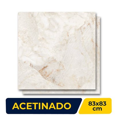 Porcelanato Acetinado 83x83cm Caixa 2,07m² Patagonia Retificado - AR83198