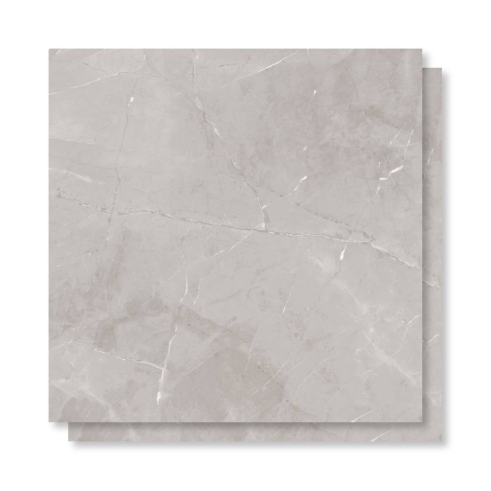 Porcelanato Acetinado 83x83cm Caixa 2,73m² Castelli Abruzzo Gray Satiny Plus Retificado - 70540