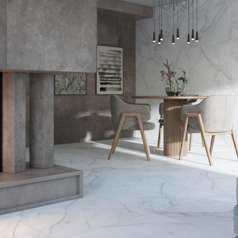 Porcelanato Acetinado 83x83cm Caixa 2,73m² Castelli Castel Tasso Pls Retificado - KP01068A