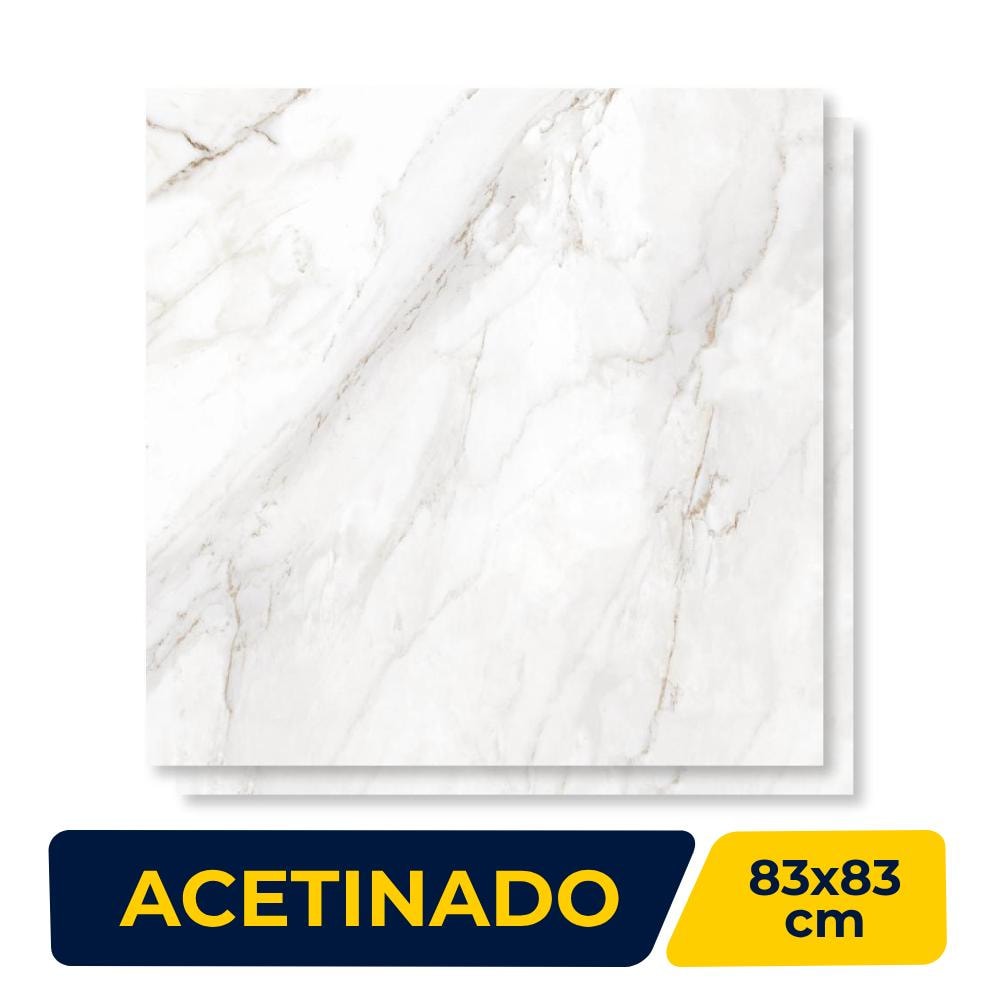 Porcelanato Acetinado 83x83cm Caixa 2,73m² Castelli Castel Tasso Pls Retificado - KP01068A