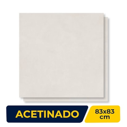 Porcelanato Acetinado 83x83cm Caixa 2,73m² Castelli Monte Saint Michez Snow Plus Retificado - 70542