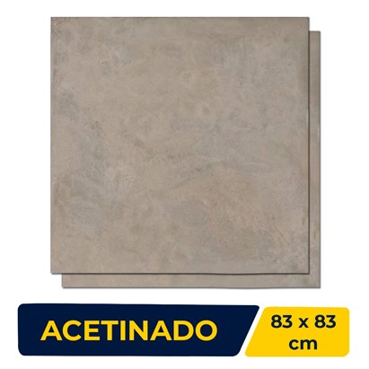 Porcelanato Acetinado 83x83cm Caixa 2,73m² Castelli Versalhes Taup Plus Retificado - 70510