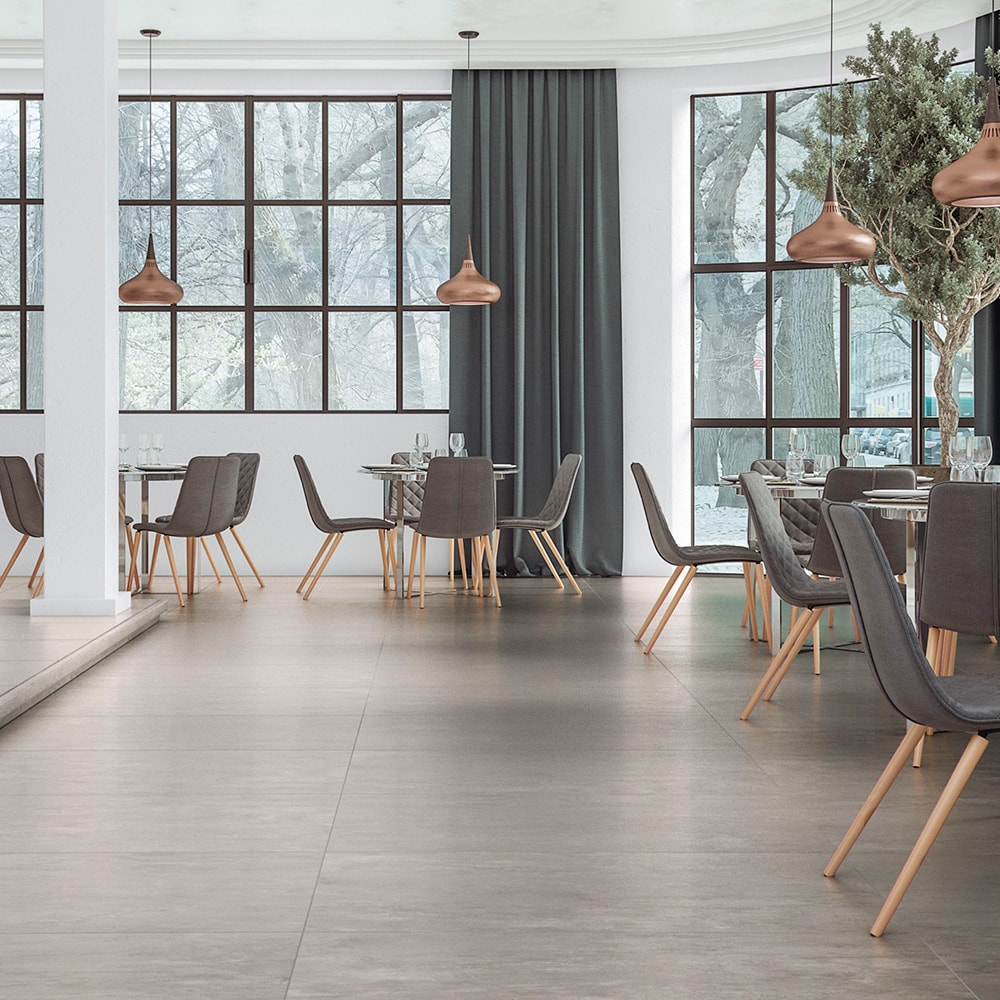 Porcelanato Acetinado 83x83cm Caixa 2,73m² District Gray Plus Retificado - 83027