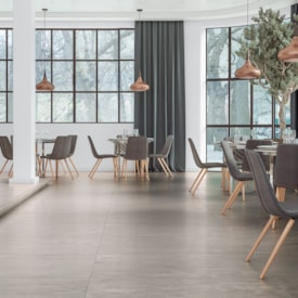 Porcelanato Acetinado 83x83cm Caixa 2,73m² Embramaco District Gray Plus Retificado - 83027