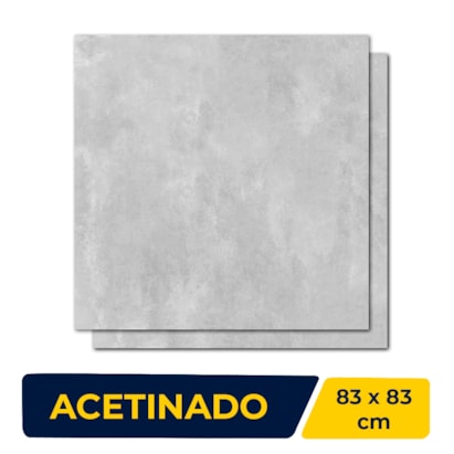 Porcelanato Acetinado 83x83cm Caixa 2,73m² Embramaco Soft Concret Plus Retificado - 83029
