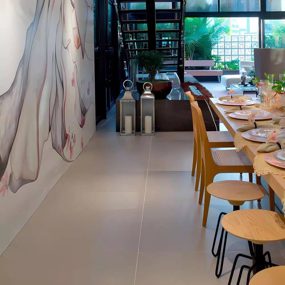 Porcelanato Acetinado 84x84cm Caixa 2,12m² Eliane Metropole Portland Retificado - 8060403