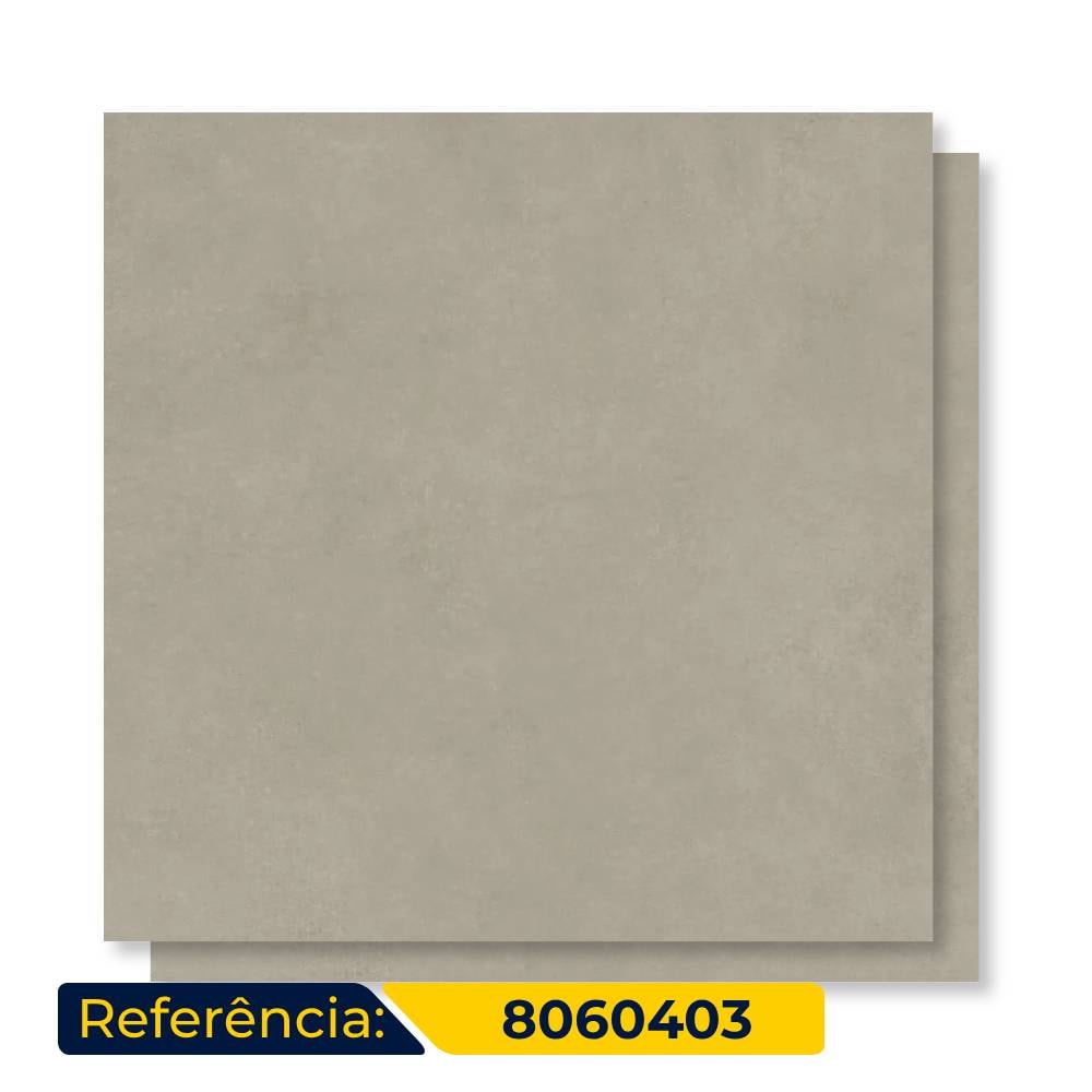 Porcelanato Acetinado 84x84cm Caixa 2,12m² Eliane Metropole Portland Retificado - 8060403