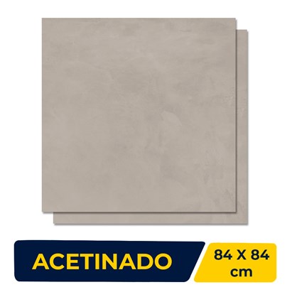 Porcelanato Acetinado 84x84cm Caixa 2,80m² Delta Barcelona Bloc Retificado - 2202