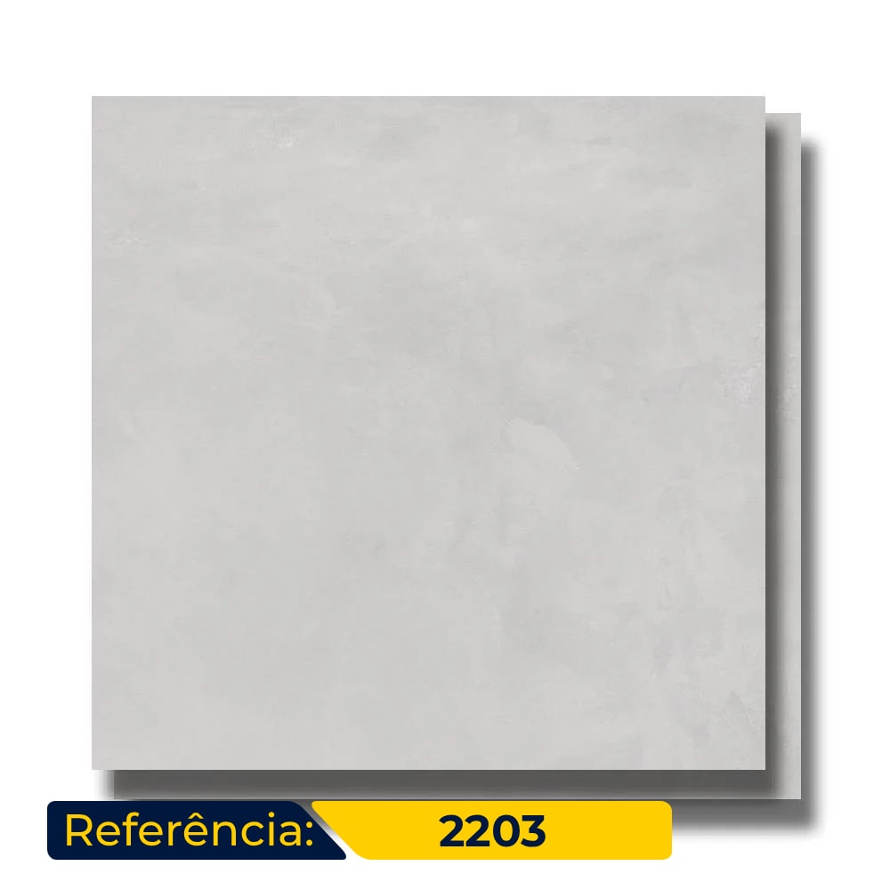 Porcelanato Acetinado 84x84cm Caixa 2,80m² Delta Barcelona Plata Retificado - 2203