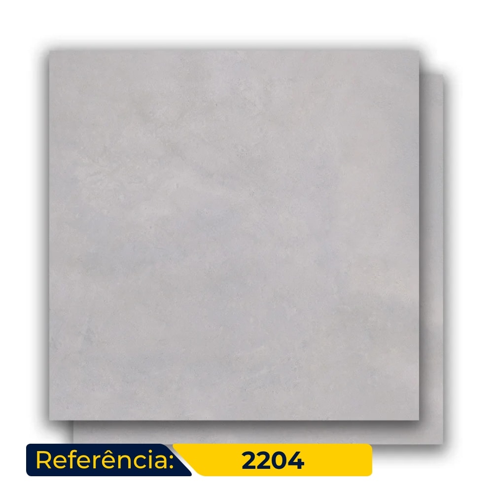 Porcelanato Acetinado 84x84cm Caixa 2,80m² Delta Madrid Plata Retificado - 2204
