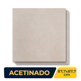 Porcelanato Acetinado 87,7x87,7cm Caixa 1,54m² Portinari York Be Retificado - 6060328