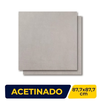 Porcelanato Acetinado 87,7x87,7cm Caixa 1,54m² Portinari York SGR Retificado - 6059800