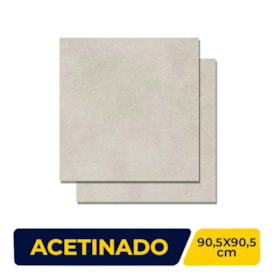 Porcelanato Acetinado 90.5x90.5cm Caixa 1,64m² Villagres London Bone Retificado - 910015