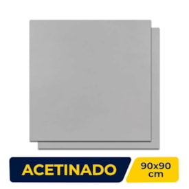 Porcelanato Acetinado 90x90cm Caixa 1,60m² Incepa Pro Cement Retificado - 64240060