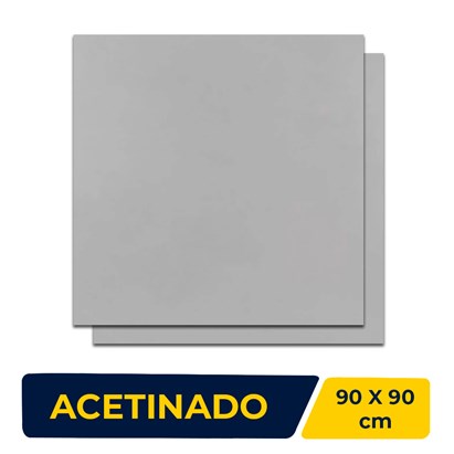 Porcelanato Acetinado 90x90cm Caixa 1,60m² Incepa Pro Cement Retificado - 64240060