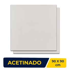 Porcelanato Acetinado 90x90cm Caixa 1.60m² Incepa Pro Ivory Retificado - 64240064
