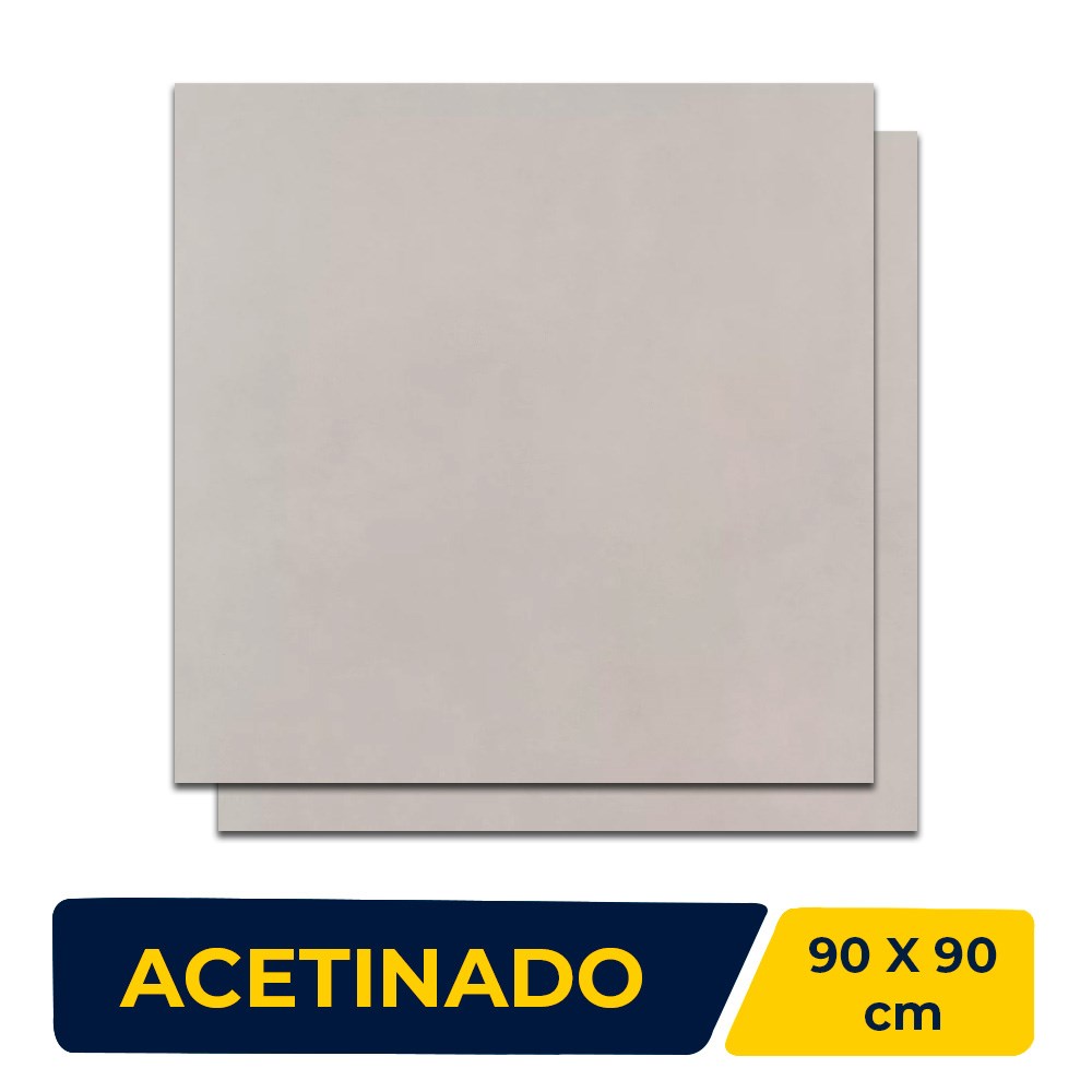 Porcelanato Acetinado 90x90cm Caixa 1,60m² Incepa Pro Nude Retificado - 64240066