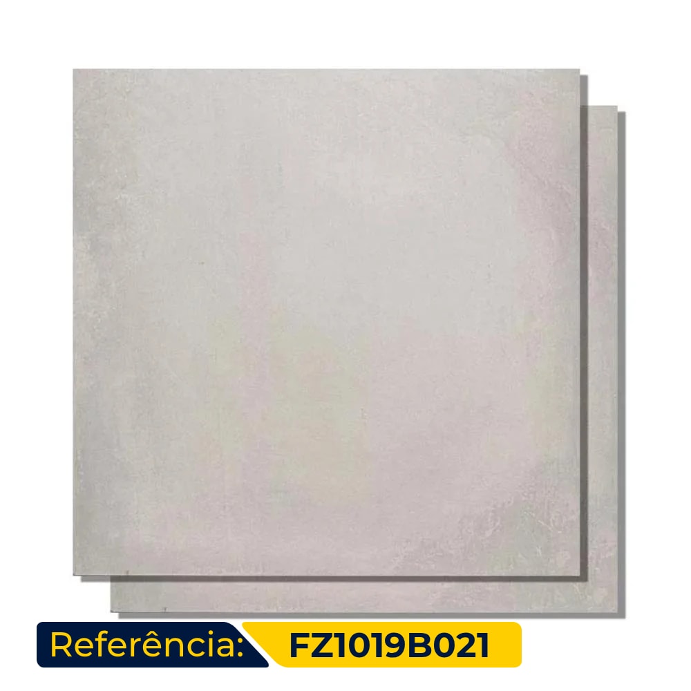 Porcelanato Acetinado 90x90cm Caixa 1,60m² Roca Artisan Gris Retificado - FZ1019B021