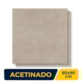 Porcelanato Acetinado 90x90cm Caixa 1,62m² Eliane Munari Cimento Retificado - 8054406